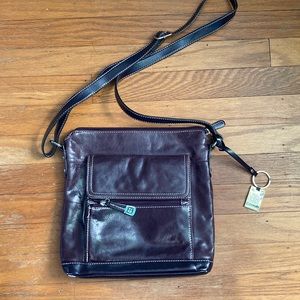 Purple crossbody purse